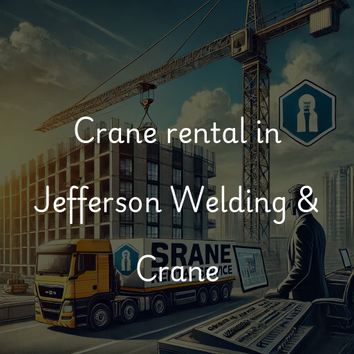 Crane rental in Jefferson Welding & Crane