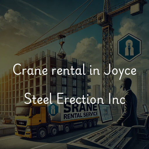 Crane rental in Joyce Steel Erection Inc