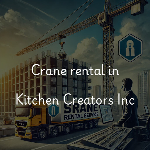 Crane rental in Kitchen Creators Inc