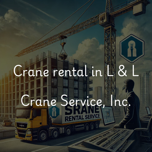 Crane rental in L & L Crane Service, Inc.