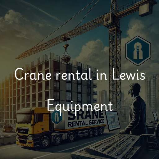 Crane rental in Lewis Equipment