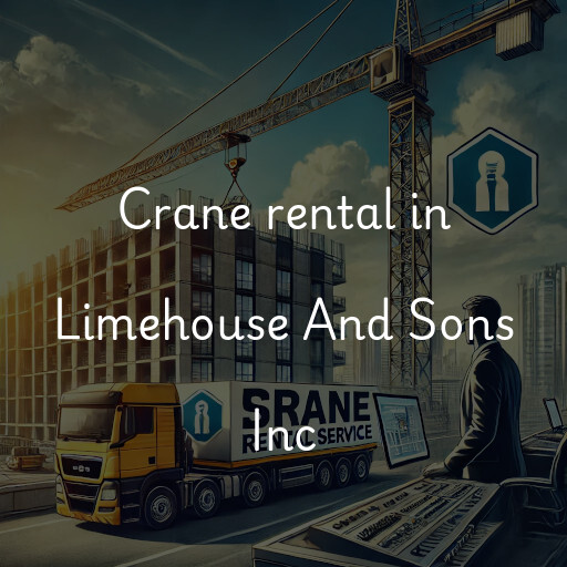 Crane rental in Limehouse And Sons Inc