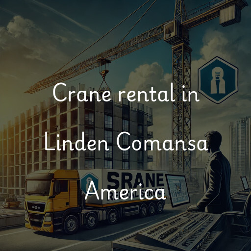 Crane rental in Linden Comansa America