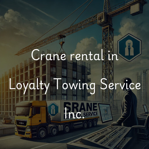 Crane rental in Loyalty Towing Service Inc.