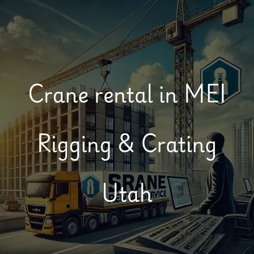 Crane rental in MEI Rigging & Crating Utah