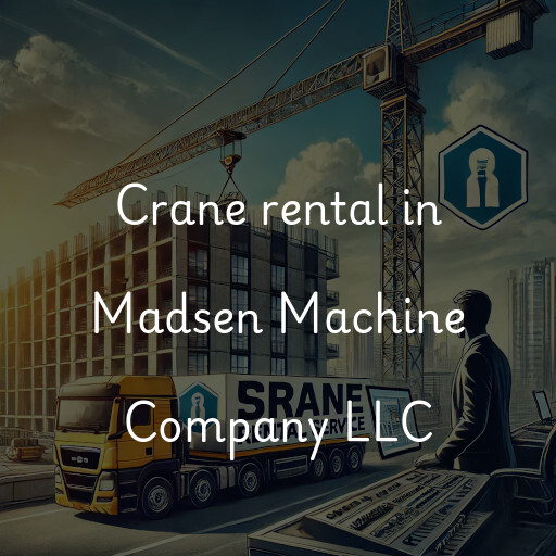 Crane rental in Madsen Machine Company LLC