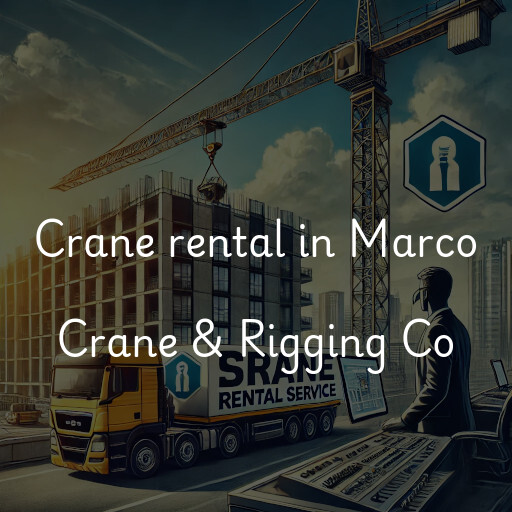 Crane rental in Marco Crane & Rigging Co