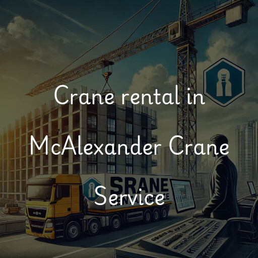 Crane rental in McAlexander Crane Service