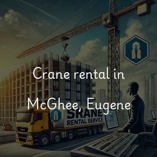 Crane rental in McGhee, Eugene