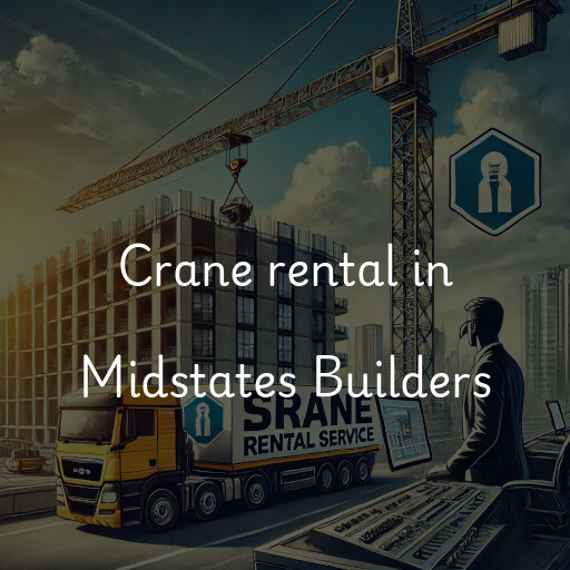 Crane rental in Midstates Builders