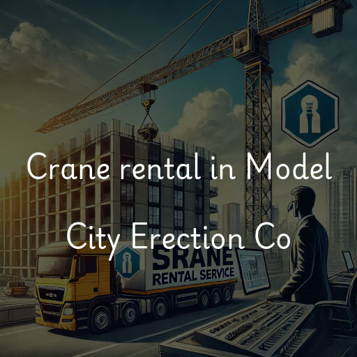 Crane rental in Model City Erection Co