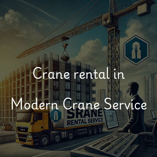 Crane rental in Modern Crane Service