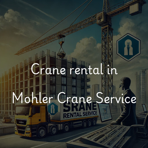 Crane rental in Mohler Crane Service