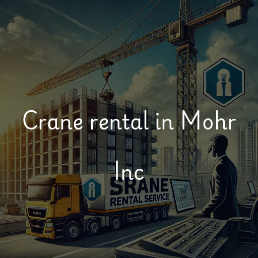 Crane rental in Mohr Inc