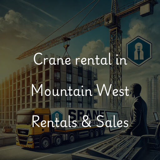 Crane rental in Mountain West Rentals & Sales