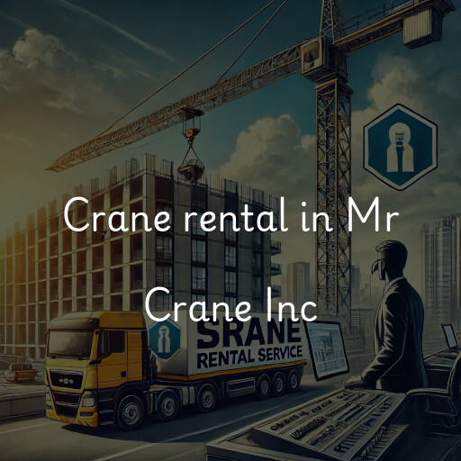 Crane rental in Mr Crane Inc