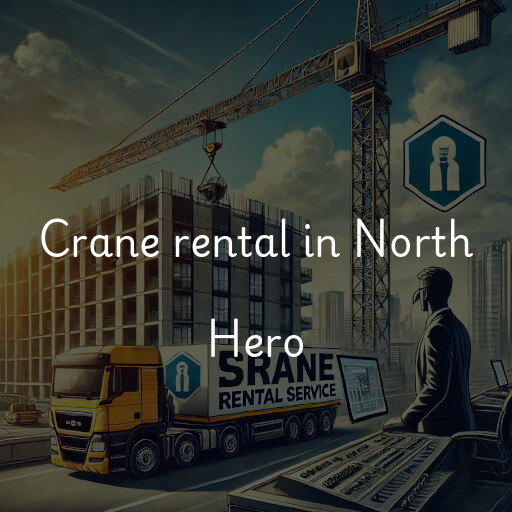 Crane rental in North Hero