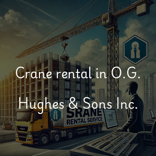 Crane rental in O.G. Hughes & Sons Inc.