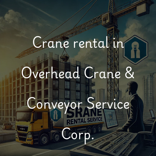 Crane rental in Overhead Crane & Conveyor Service Corp.