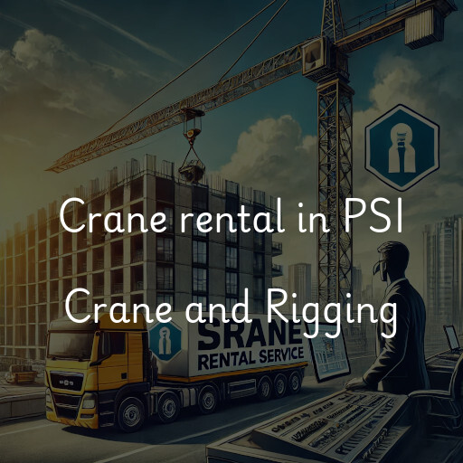 Crane rental in PSI Crane and Rigging