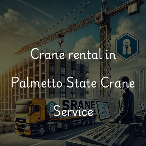 Crane rental in Palmetto State Crane Service