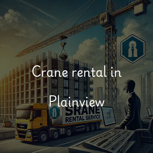 Crane rental in Plainview