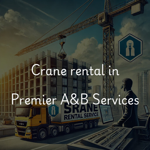 Crane rental in Premier A&B Services