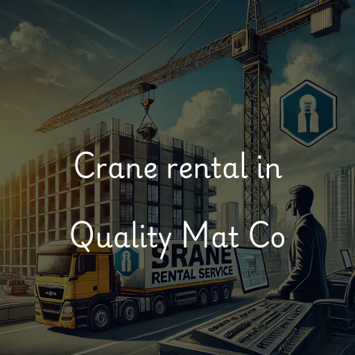 Crane rental in Quality Mat Co