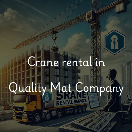 Crane rental in Quality Mat Company