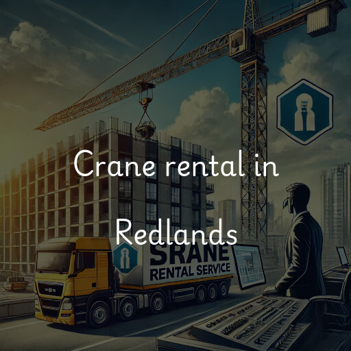 Crane rental in Redlands