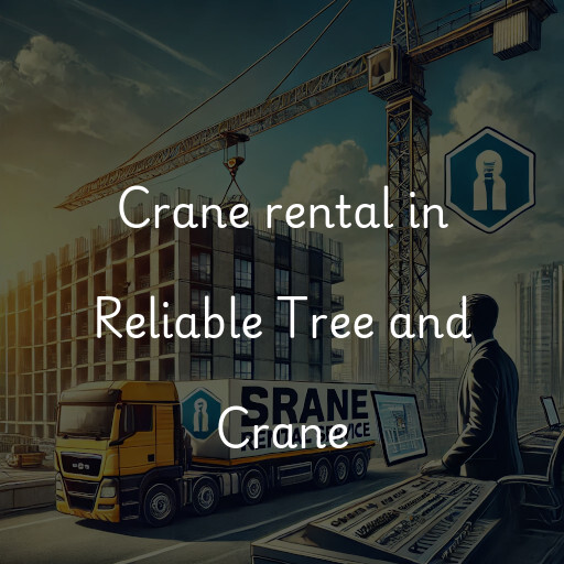 Crane rental in Reliable Tree and Crane