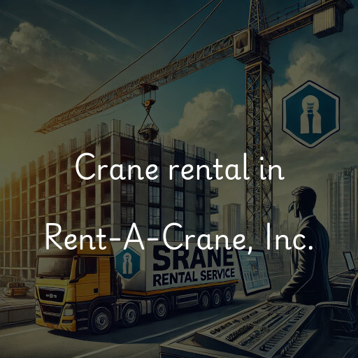 Crane rental in Rent-A-Crane, Inc.