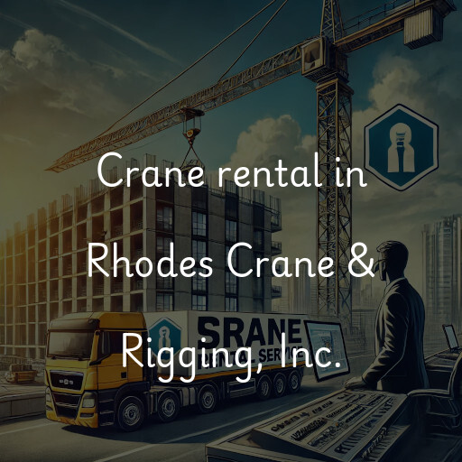 Crane rental in Rhodes Crane & Rigging, Inc.