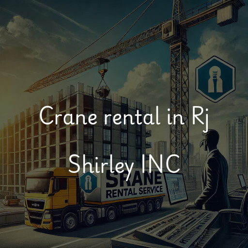 Crane rental in Rj Shirley INC