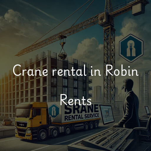 Crane rental in Robin Rents