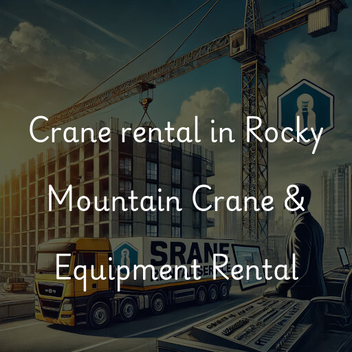 Crane rental in Rocky Mountain Crane & Equipment Rental