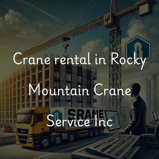 Crane rental in Rocky Mountain Crane Service Inc