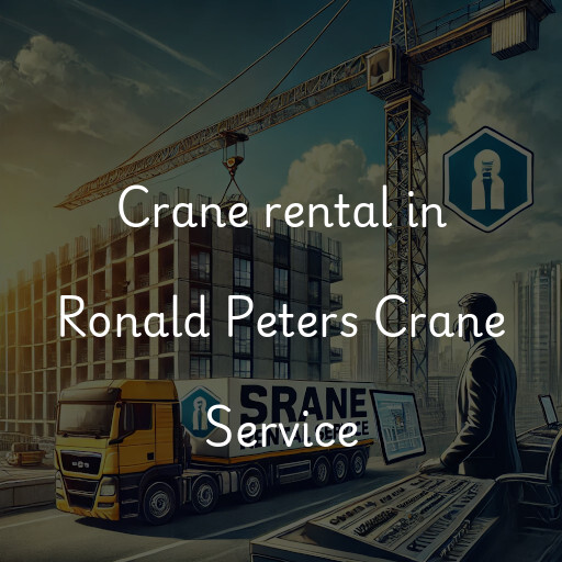 Crane rental in Ronald Peters Crane Service