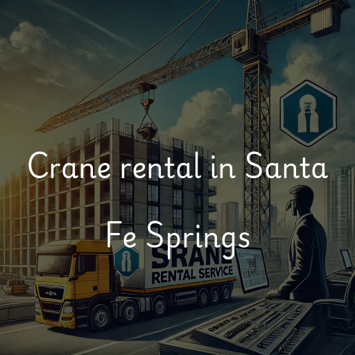 Crane rental in Santa Fe Springs