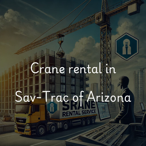 Crane rental in Sav-Trac of Arizona