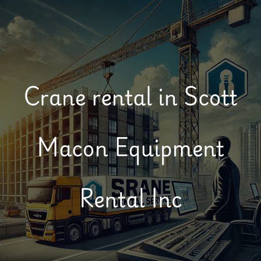 Crane rental in Scott Macon Equipment Rental Inc