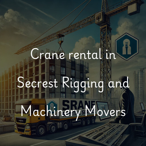 Crane rental in Secrest Rigging and Machinery Movers