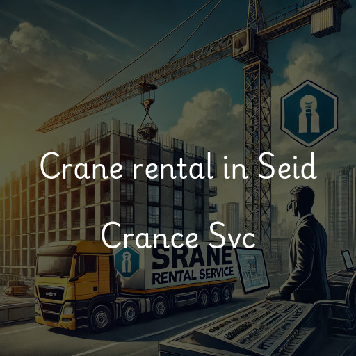 Crane rental in Seid Crance Svc