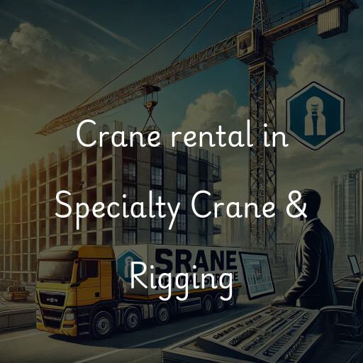 Crane rental in Specialty Crane & Rigging