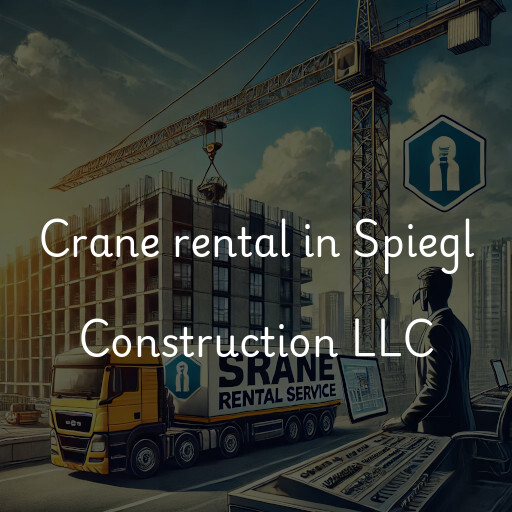 Crane rental in Spiegl Construction LLC