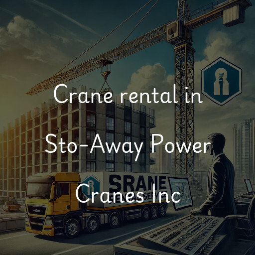 Crane rental in Sto-Away Power Cranes Inc