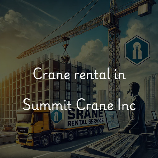 Crane rental in Summit Crane Inc