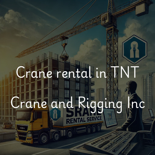 Crane rental in TNT Crane and Rigging Inc