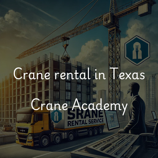 Crane rental in Texas Crane Academy