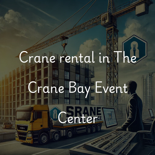 Crane rental in The Crane Bay Event Center